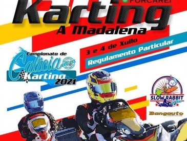 Iago García Galdo e Rafael Simón Varela no campeonato galego de karting